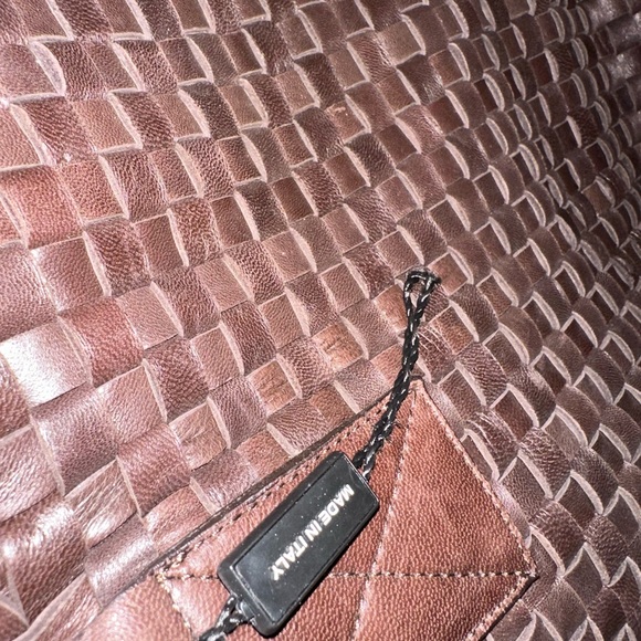 COPY - FALOR leather woven brown bag Italy - Picture 2 of 16